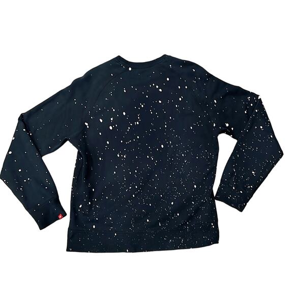 Nike Women's Paint Splatter Sweatshirt Black Size L - Picture 2 of 7